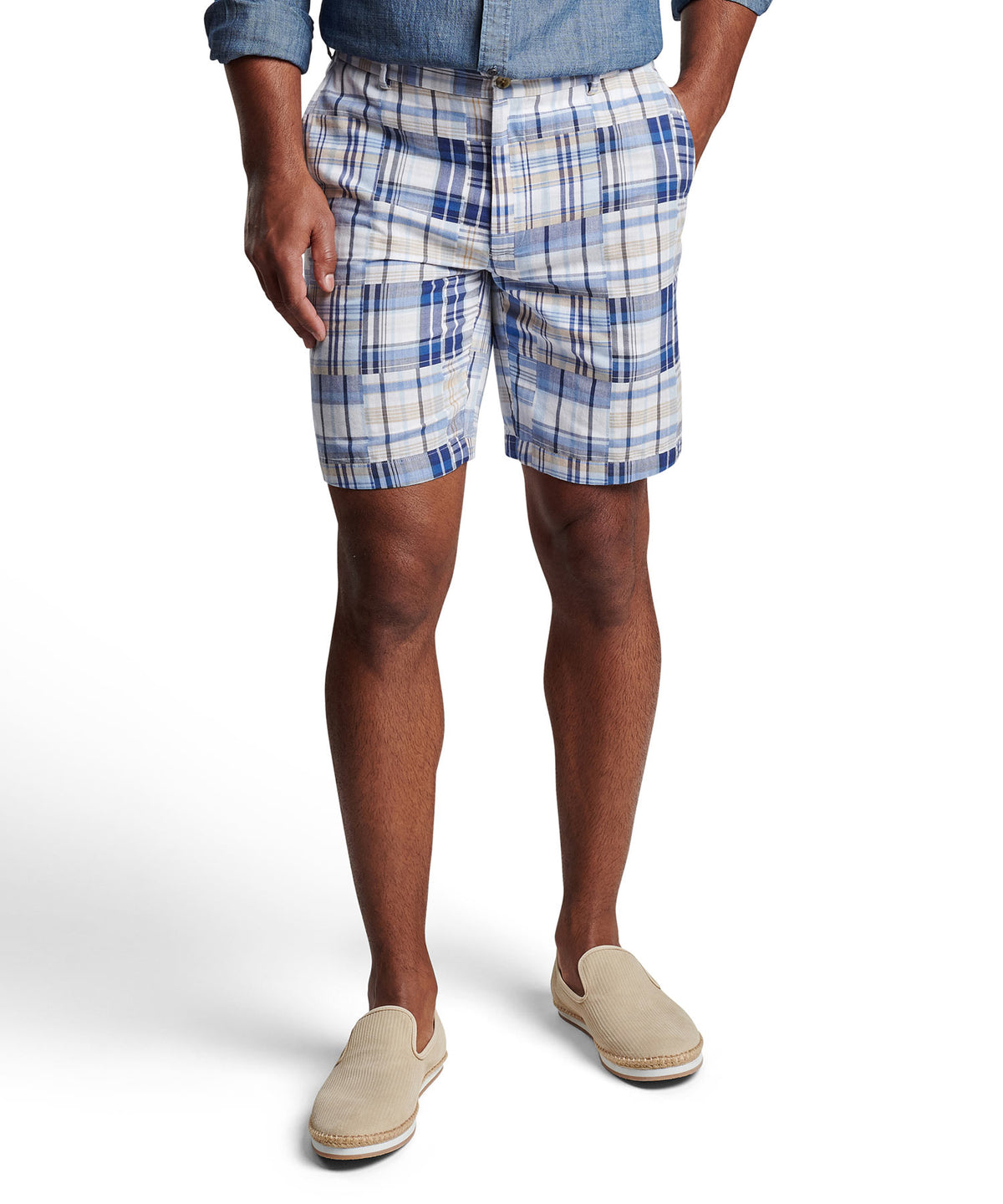 Peter Millar Madras Shorts, Men's Big & Tall