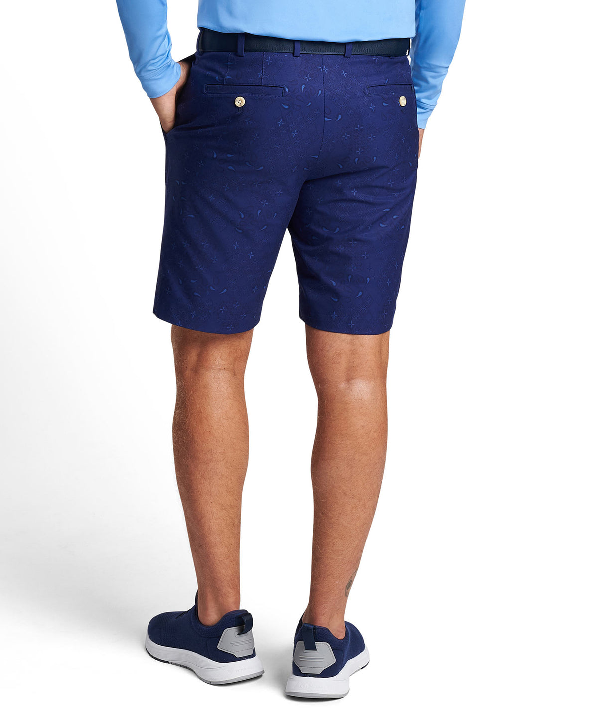 Peter Millar Paisley Print Stretch Performance Salem Shorts, Men's Big & Tall