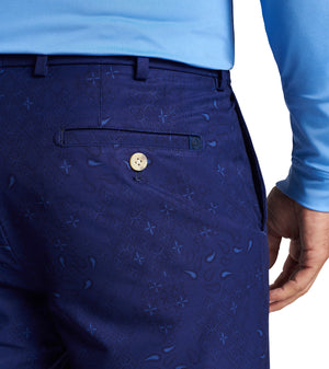 Peter Millar Paisley Print Stretch Performance Salem Shorts