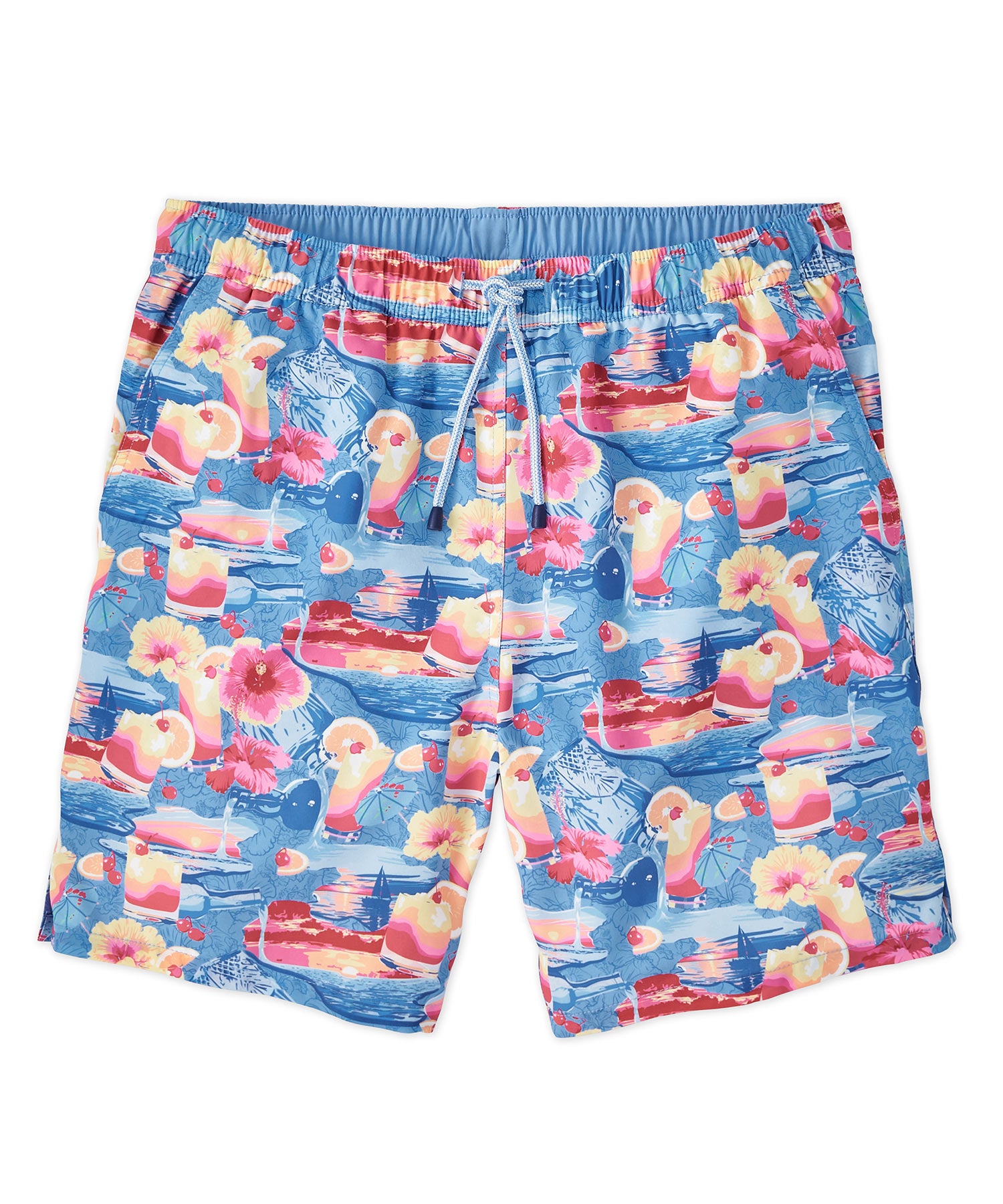 Peter Millar Tequila Print Swim Trunk, Men's Big & Tall