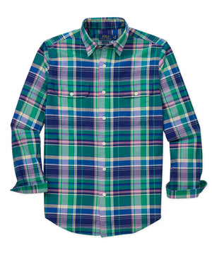 Polo Ralph Lauren Long Sleeve Oxford Plaid Sport Shirt