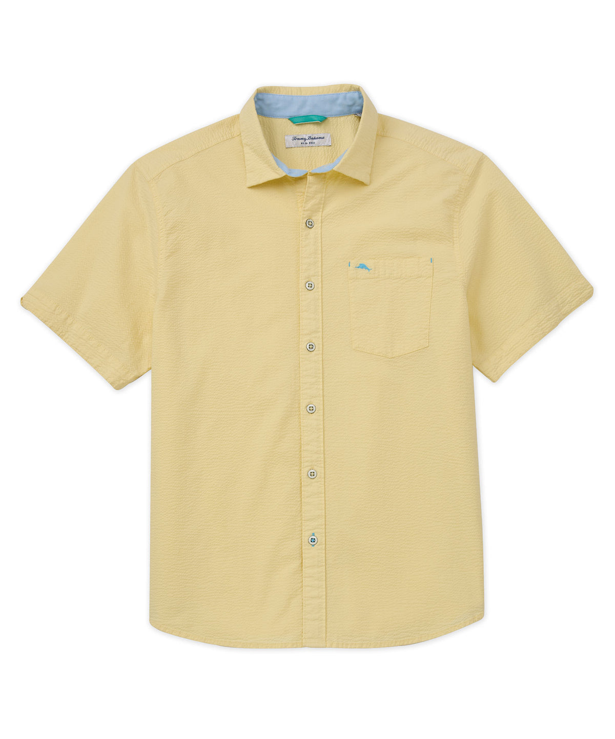 Tommy Bahama Short Sleeve Nova Wave Seersucker Sport Shirt, Men's Big & Tall