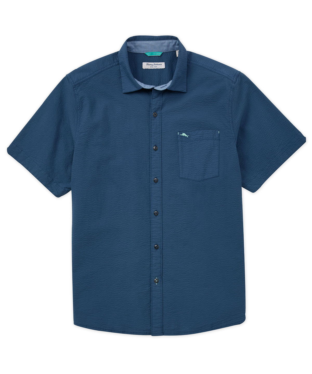 Tommy Bahama Short Sleeve Nova Wave Seersucker Sport Shirt, Men's Big & Tall