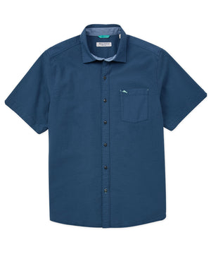 Tommy Bahama Short Sleeve Nova Wave Seersucker Sport Shirt