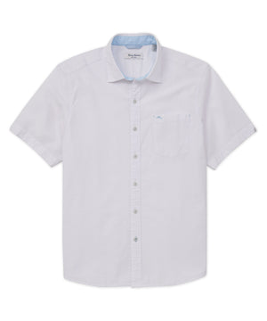 Tommy Bahama Short Sleeve Nova Wave Seersucker Sport Shirt