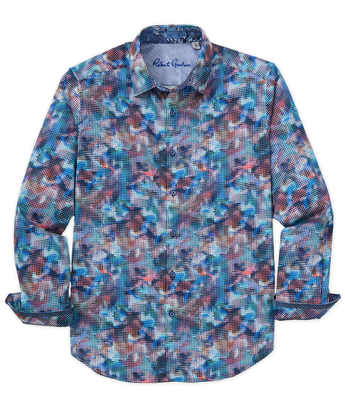 Robert Graham Long Sleeve Outer Banks Spread Collar Sport Shirt, Men's Big & Tall