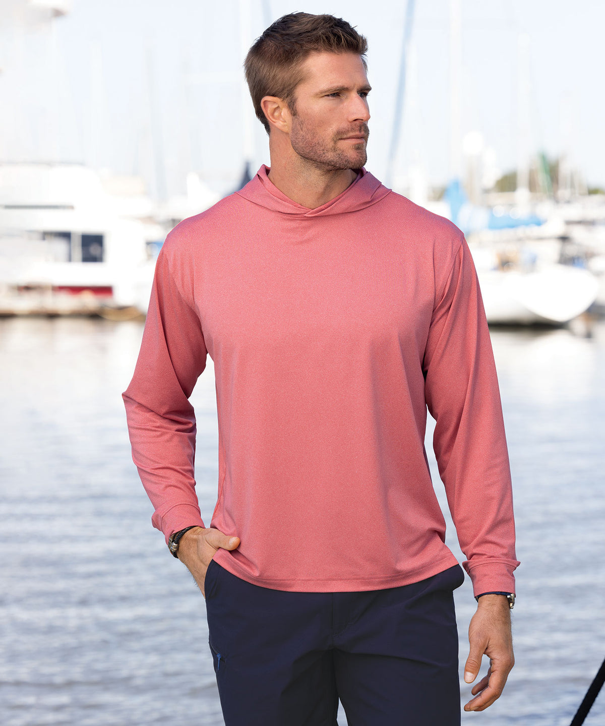 Westport Lifestyle Long Sleeve Performance Hoodie Pullover, Men's Big & Tall