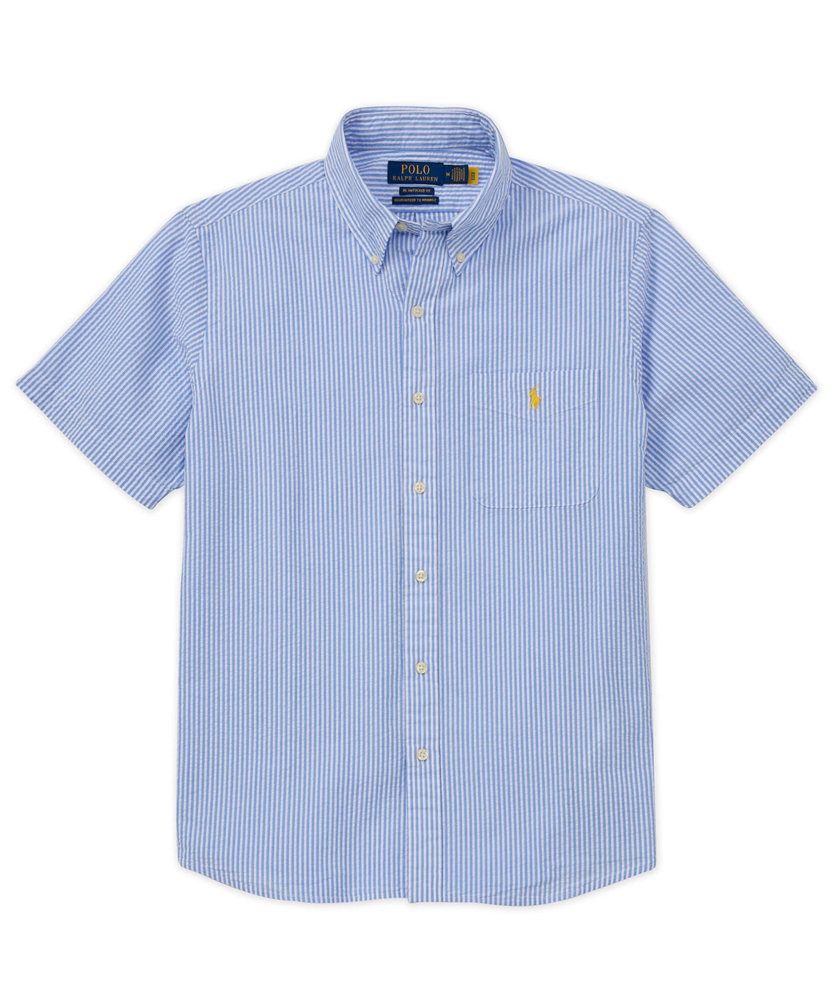 Polo Ralph Lauren Short Sleeve Seersucker Sport Shirt, Men's Big & Tall