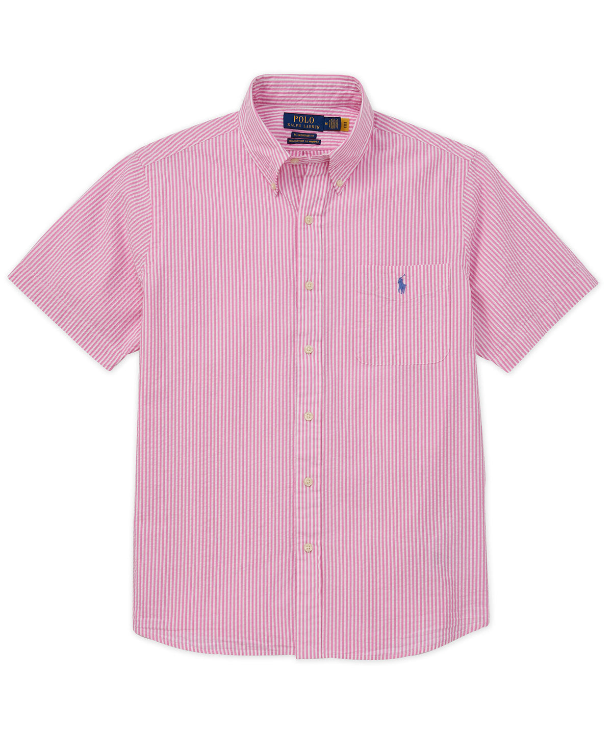 Polo Ralph Lauren Short Sleeve Seersucker Sport Shirt, Men's Big & Tall