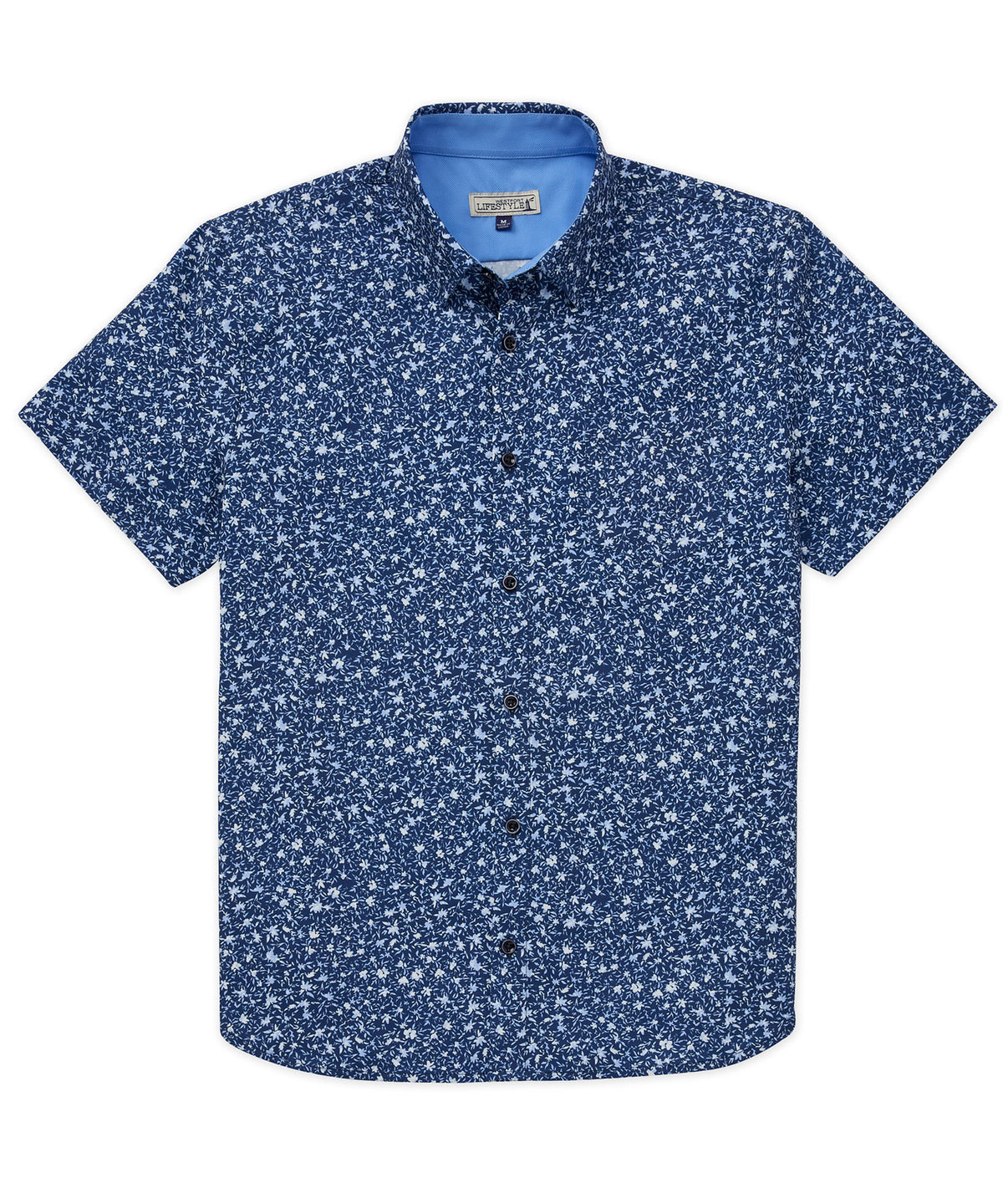 Westport Lifestyle Floral Print Performance Stretch Sport Shirt, Men's Big & Tall