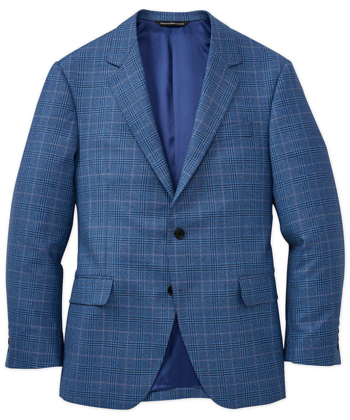 Coppley Side Vent Windowpane Plaid Sport Coat, Men's Big & Tall