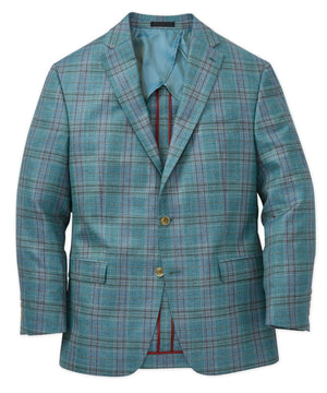 Westport Black Two-Button Side Vent Check Sport Coat