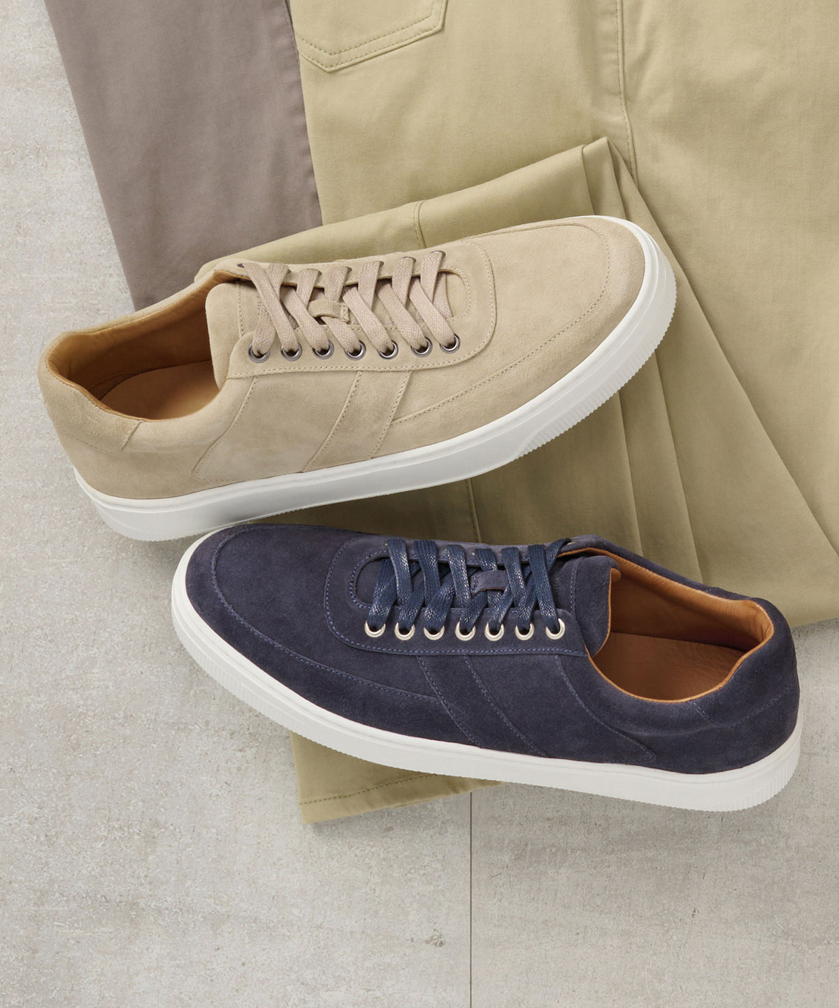 Peter Millar Vantage Suede Sneaker, Men's Big & Tall