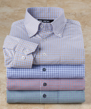 Westport Black Long Sleeve Button-Down Gingham Sport Shirt