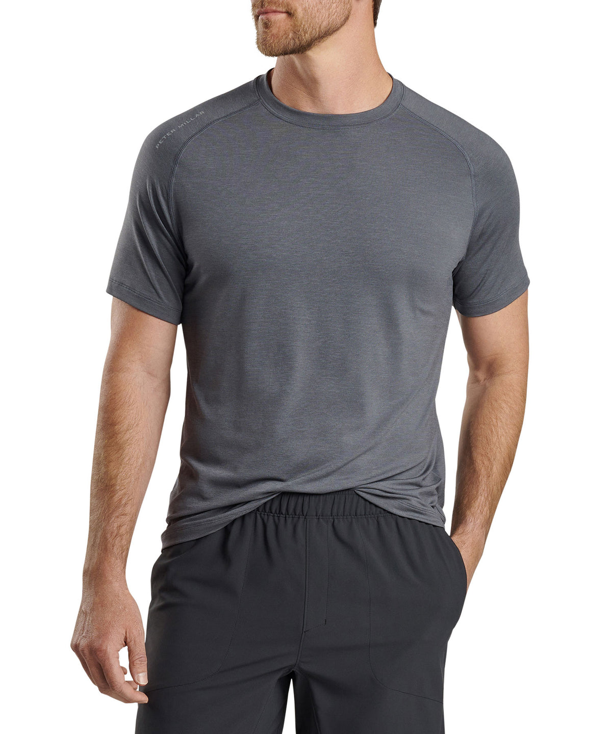 Peter Millar Short Sleeve Aurora Performance Stretch T-Shirt, Men's Big & Tall