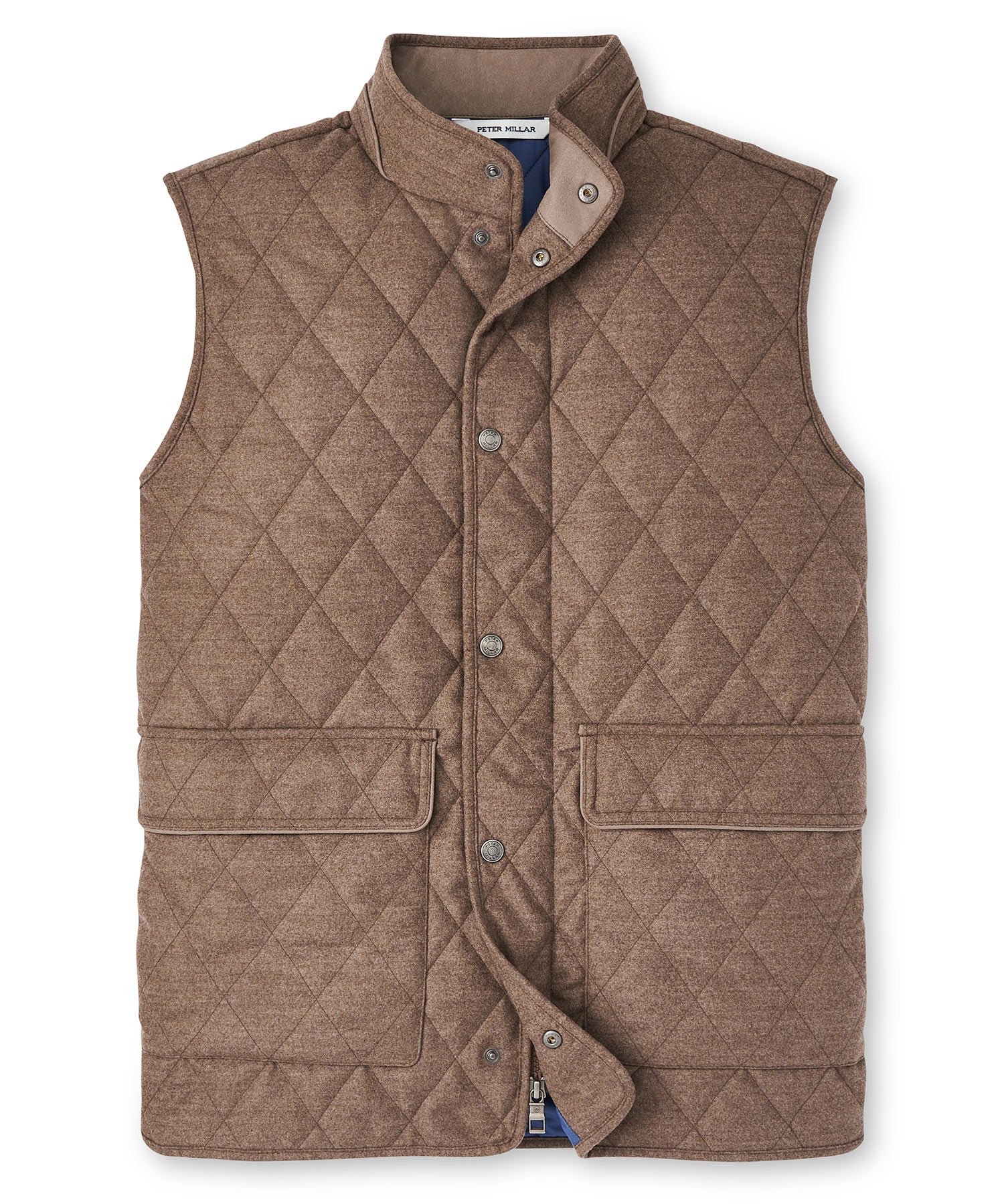 Peter Millar Essex Quilted Wool Travel Vest, Men's Big & Tall