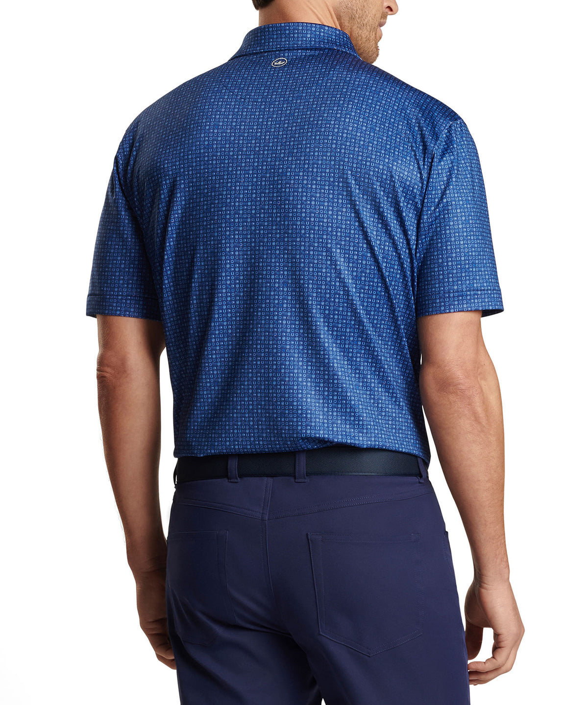 Peter Millar Short Sleeve 'Take A Chance' Print Jersey Polo Knit Shirt, Men's Big & Tall