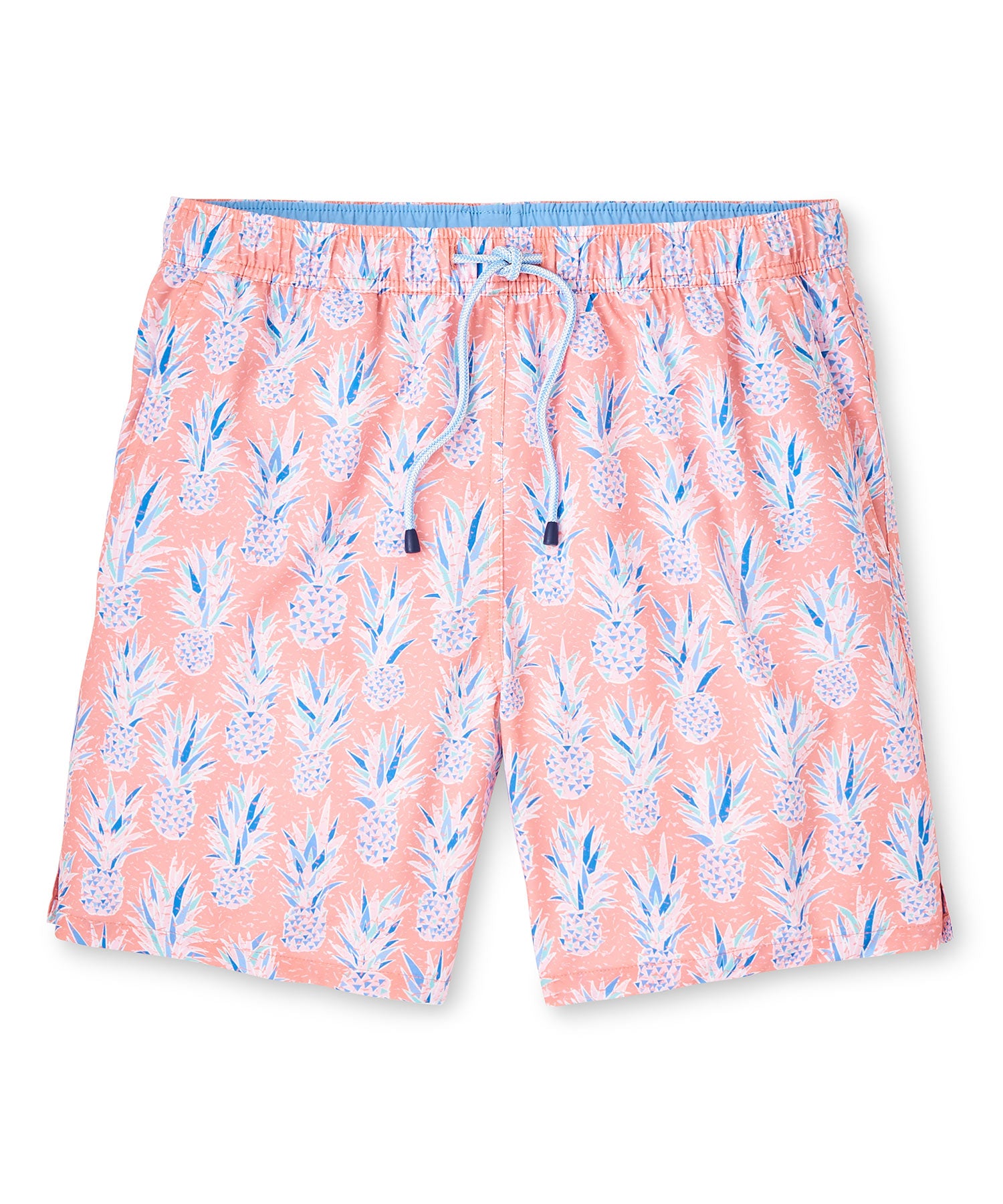 Peter Millar Pineapple Print Swim Trunk, Men's Big & Tall