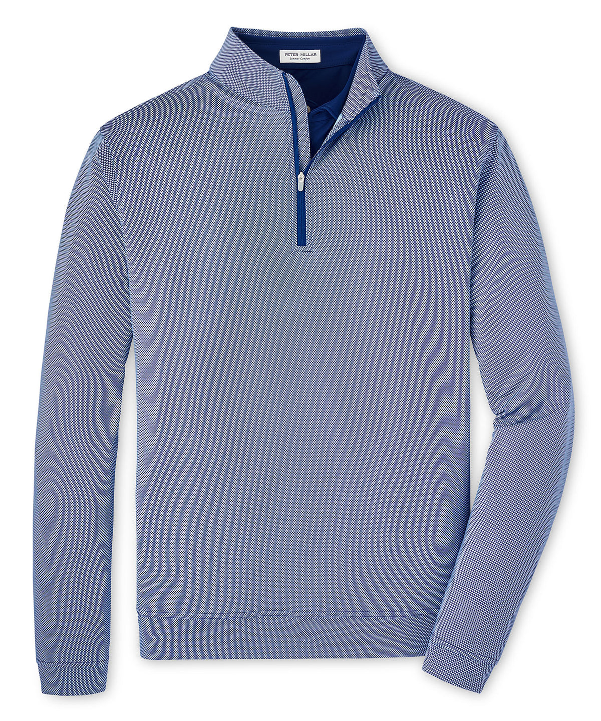 Peter Millar Rain Drop Print Perth Quarter Zip Pullover, Men's Big & Tall