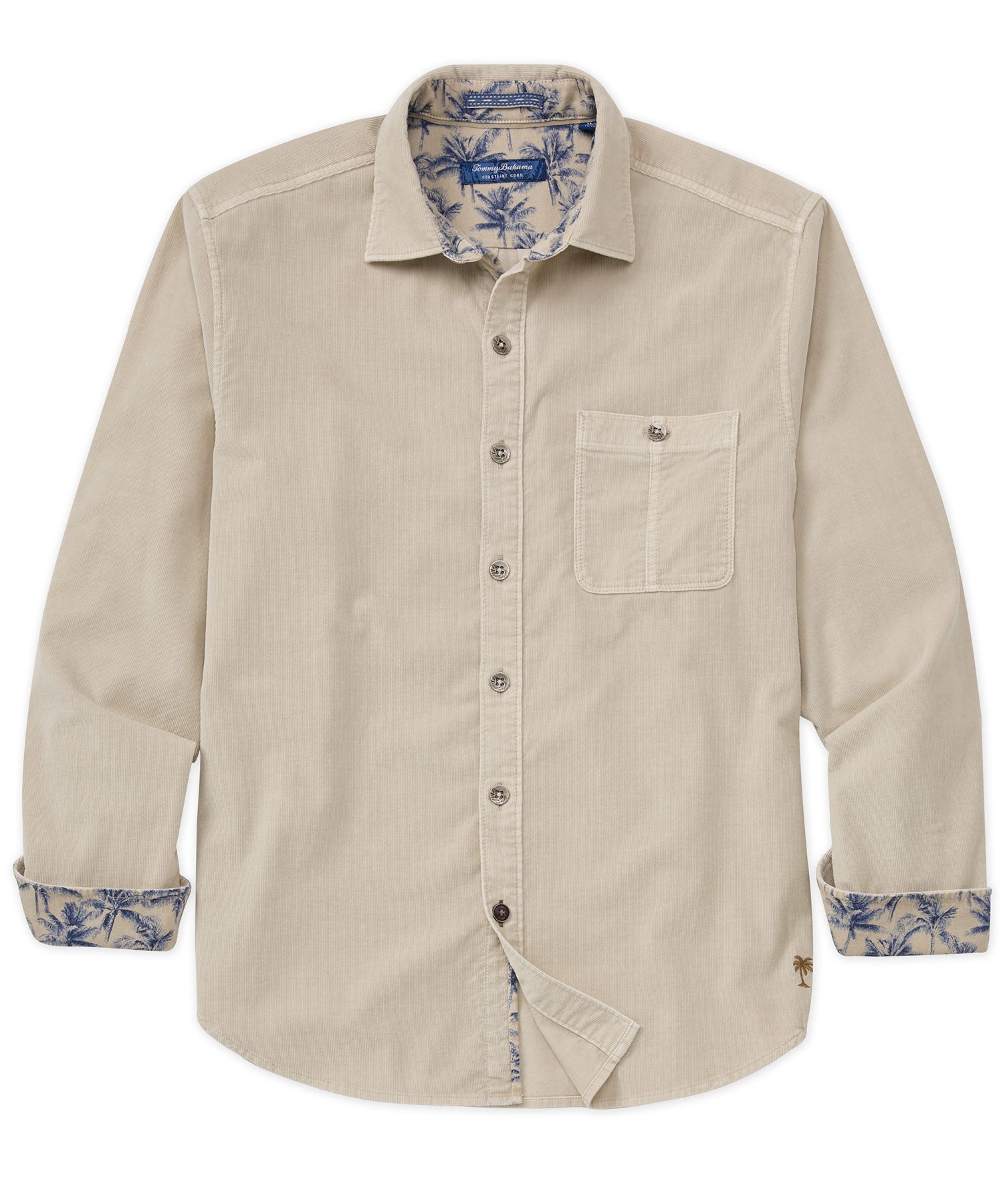 Tommy Bahama Long Sleeve Coastline Cord Sun Fade Sport Shirt