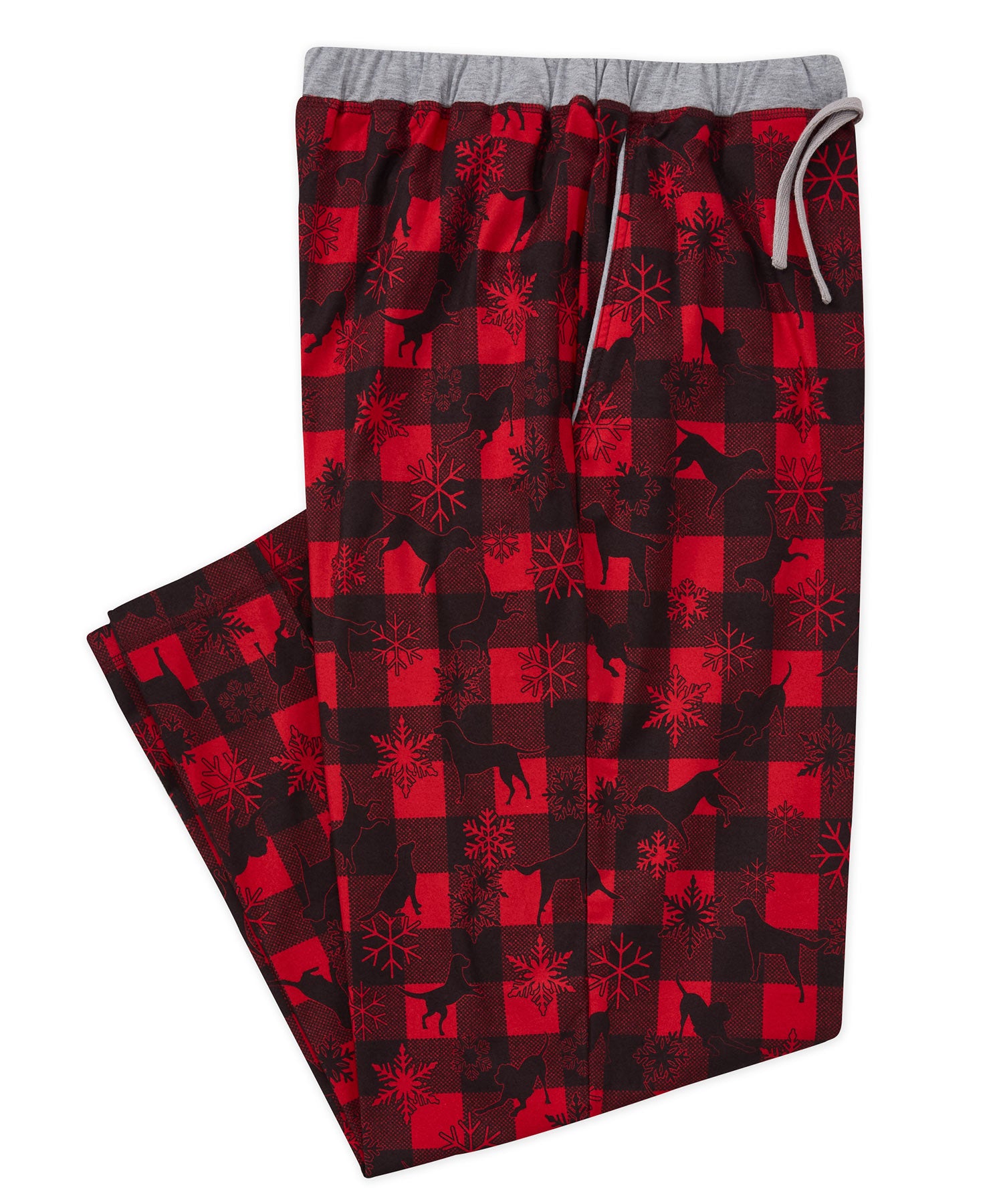 Westport 1989 Flannel Holiday Novelty Lounge Pant, Men's Big & Tall