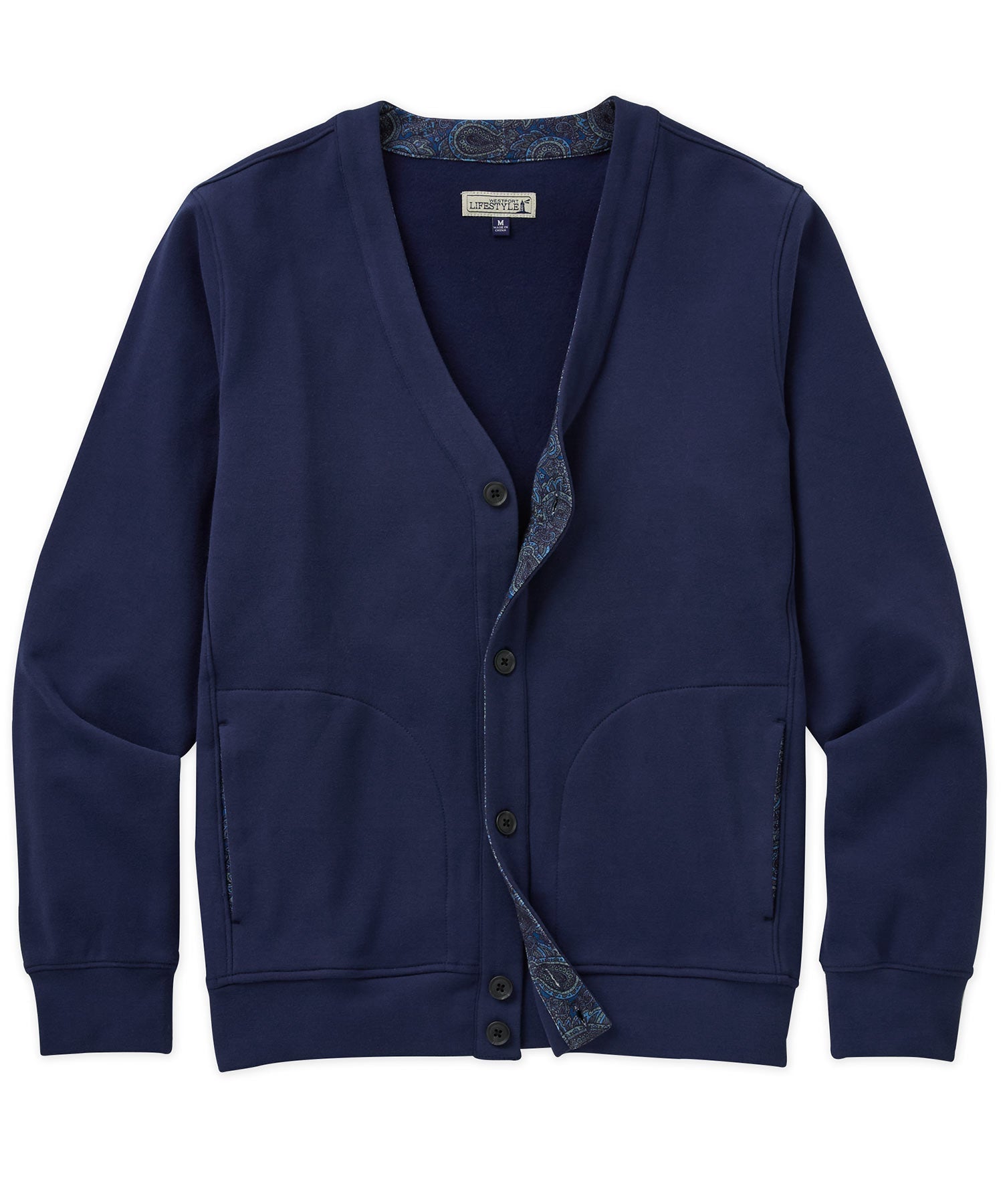 Westport Lifestyle Brushed Interlock Cardigan