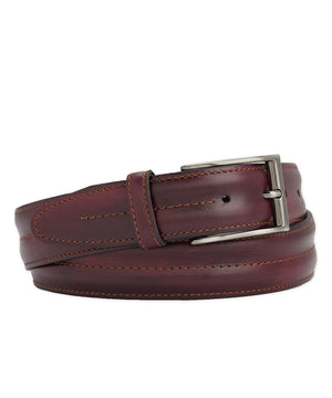 Westport Black Italian Calfskin 35mm Channel Belt