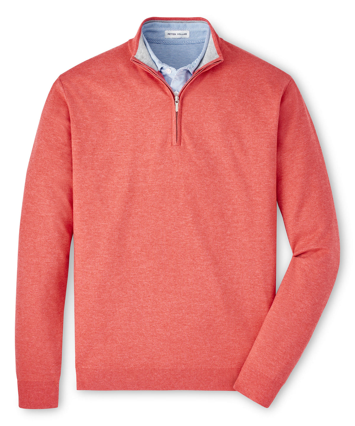 Peter Millar Coolspun Cotton Quarter Zip Sweater, Men's Big & Tall