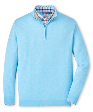 Peter Millar Coolspun Cotton Quarter Zip Sweater