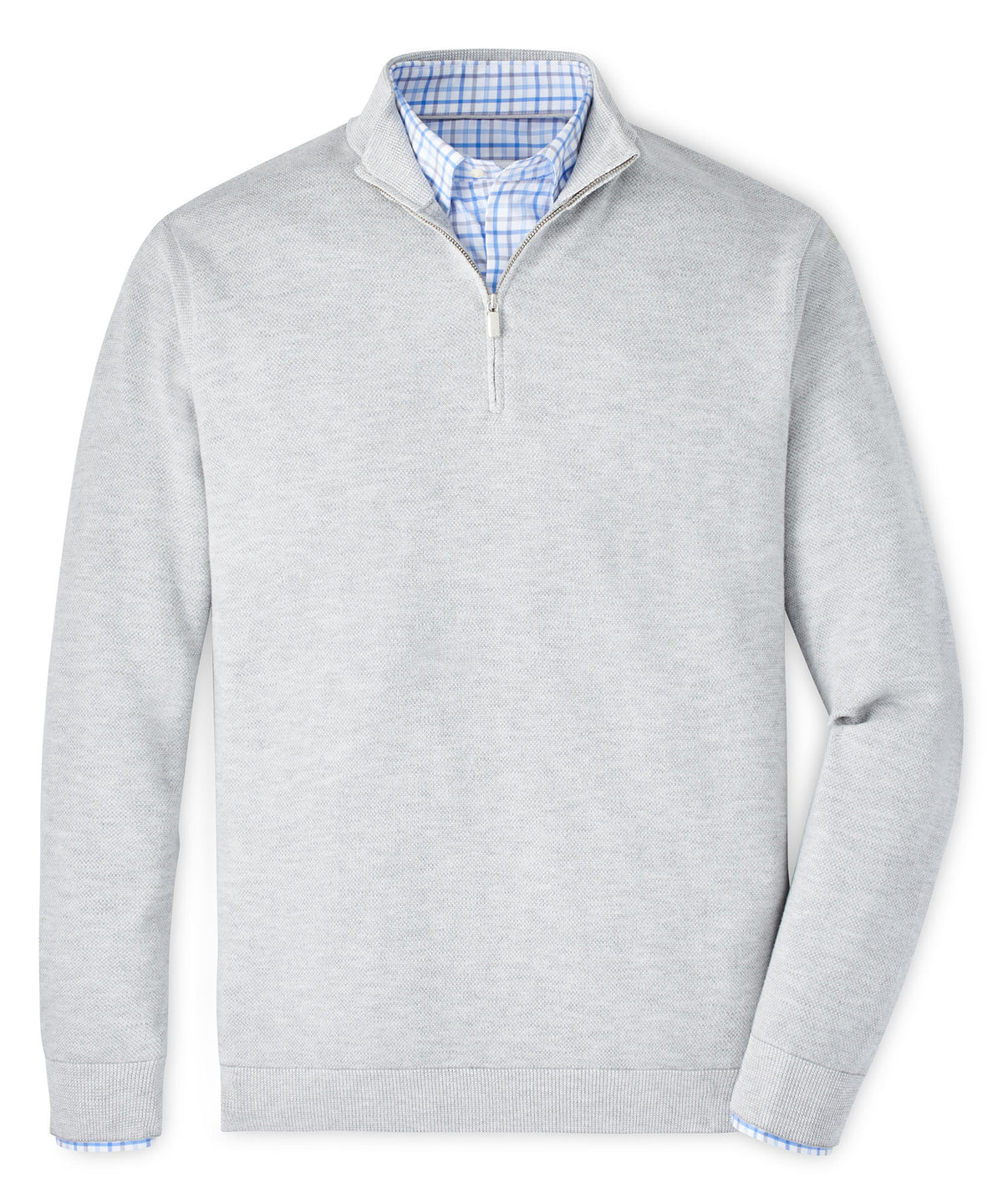 Peter Millar Coolspun Birdseye Quarter Zip Sweater, Men's Big & Tall