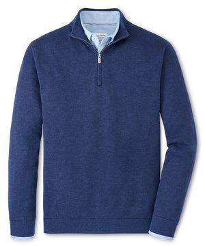 Peter Millar Coolspun Birdseye Quarter Zip Sweater