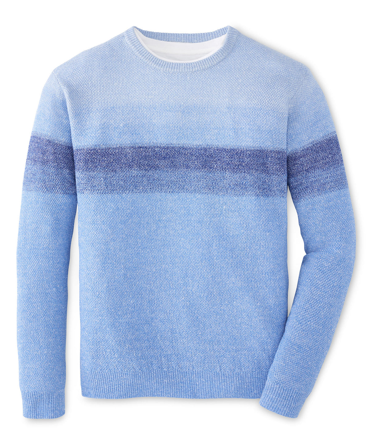 Peter Millar Sanbourne Striped Crew Neck Sweater, Men's Big & Tall