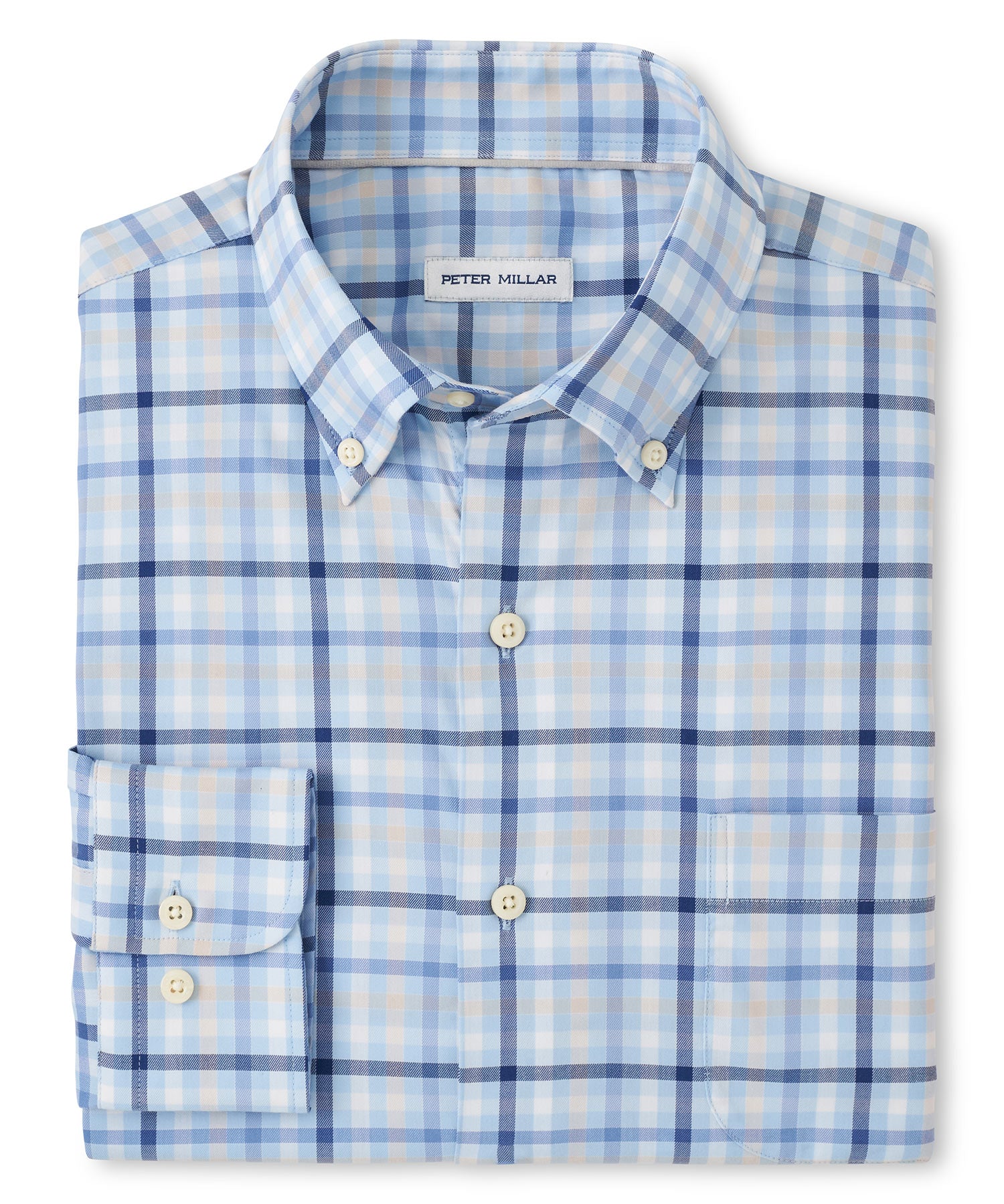 Peter Millar Long Sleeve Button Down Collar Chambly Sport Shirt