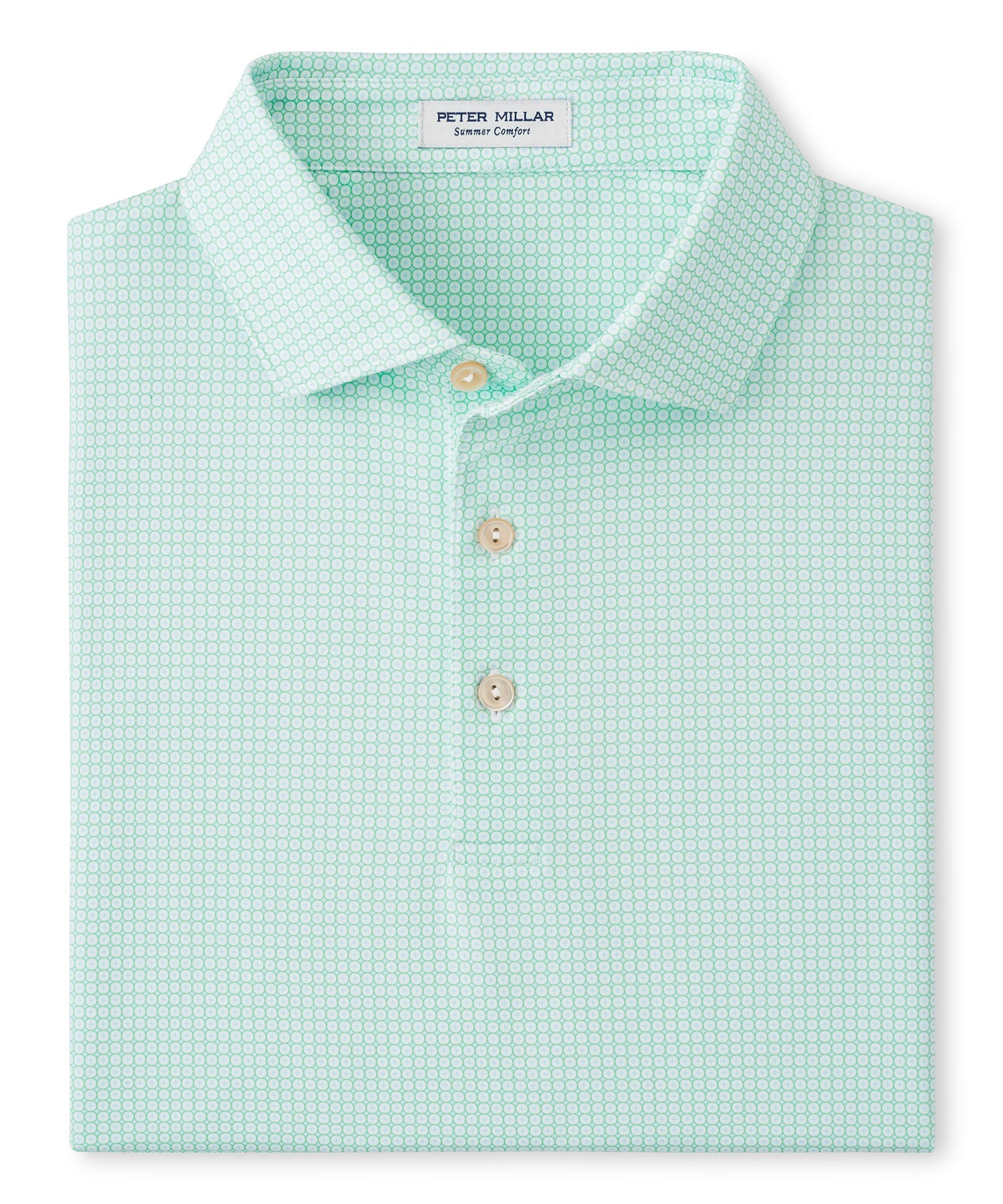 Peter Millar Short Sleeve Orbit Performance Print Polo Shirt