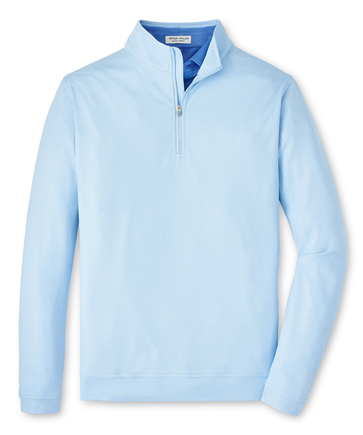 Peter Millar Long Sleeve Birdseye Perth Quarter Zip Pullover, Men's Big & Tall