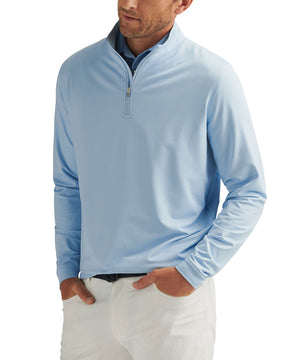 Peter Millar Long Sleeve Birdseye Perth Quarter Zip Pullover