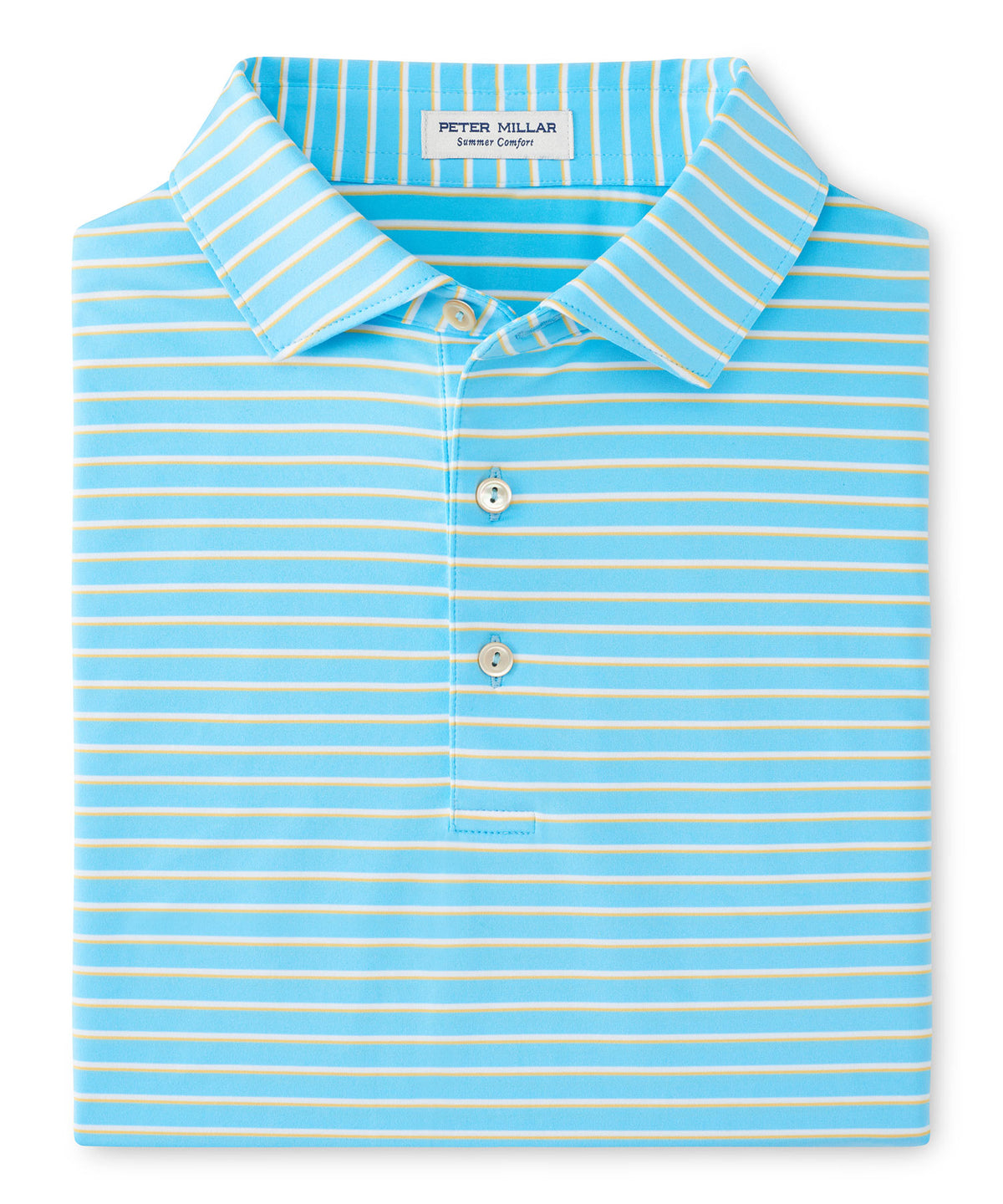 Peter Millar Short Sleeve Dunnes Stripe Polo Knit Shirt, Men's Big & Tall