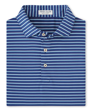 Peter Millar Short Sleeve Dunnes Stripe Polo Knit Shirt