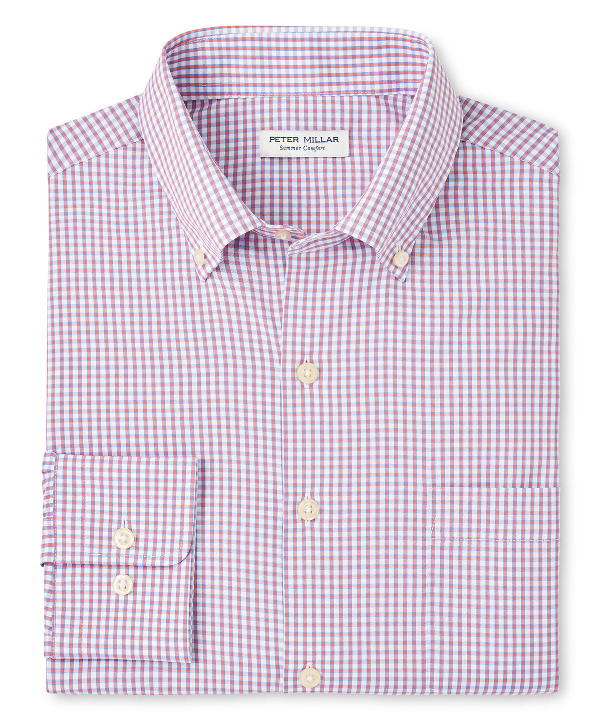 Peter Millar Long Sleeve Derwent Sport Shirt, Men's Big & Tall