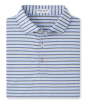 Peter Millar Short Sleeve Avent Stripe Polo Knit Shirt