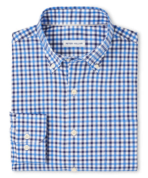 Peter Millar Long Sleeve Button Down Plaid Gardner Sport Shirt