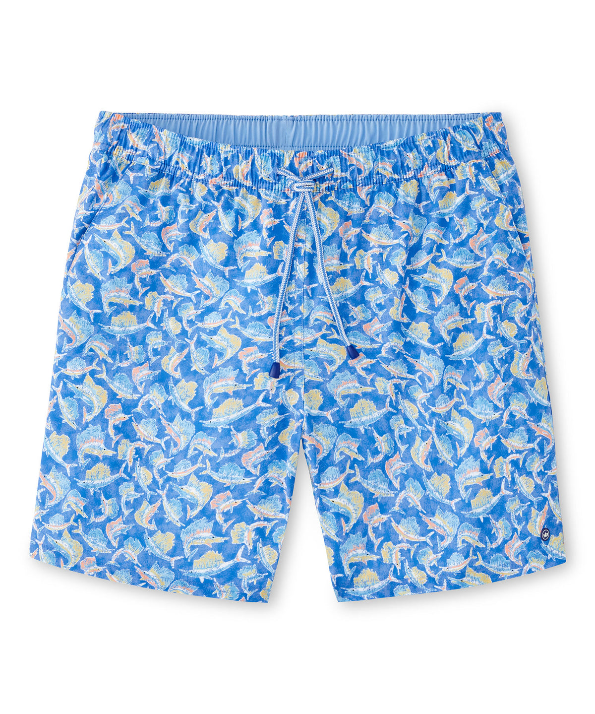 Peter Millar Tackle The Day Printed Swim Trunk, Men's Big & Tall