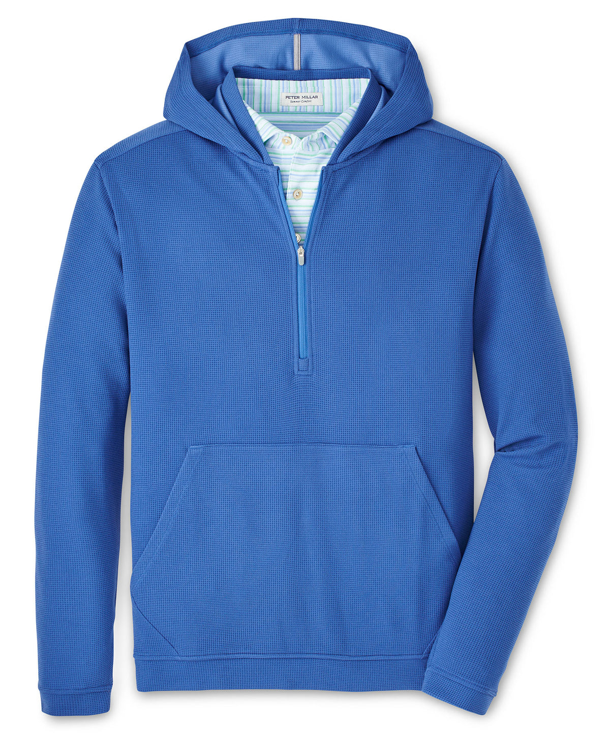 Peter Millar Grid Half Zip Hoodie, Men's Big & Tall