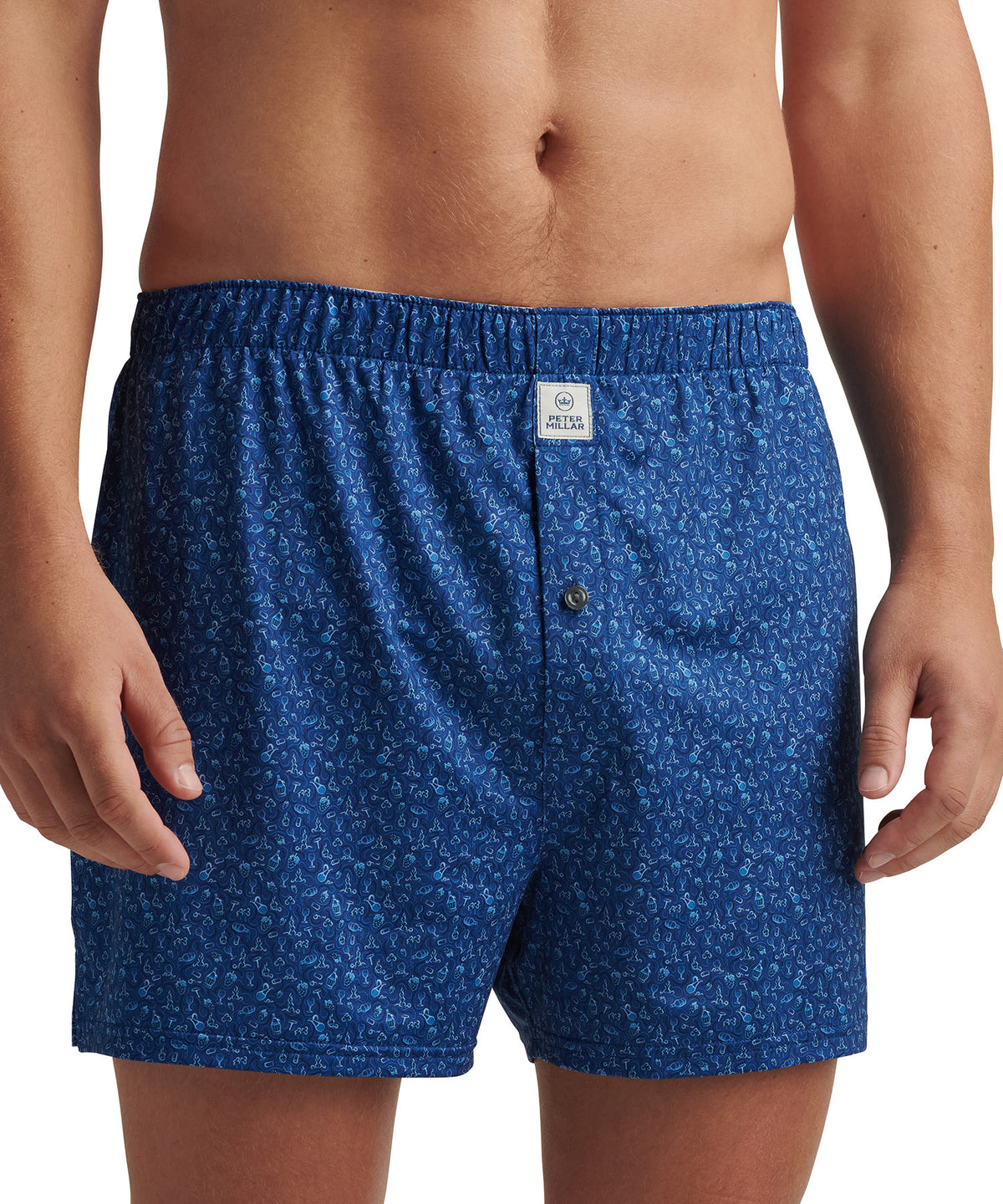 Peter Millar Wine Country Performance Print Boxer, Men's Big & Tall