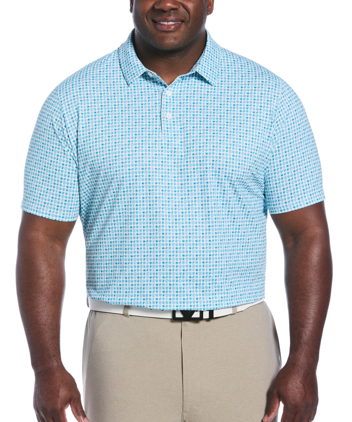 Callaway 18th Hole Print Polo Knit Shirt, Men's Big & Tall