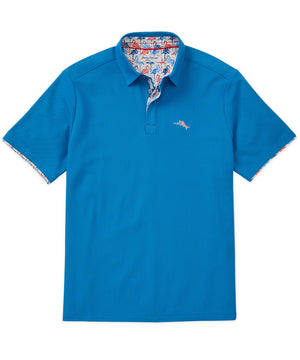 Tommy Bahama Short Sleeve Flamingo Mingle Polo Knit Shirt