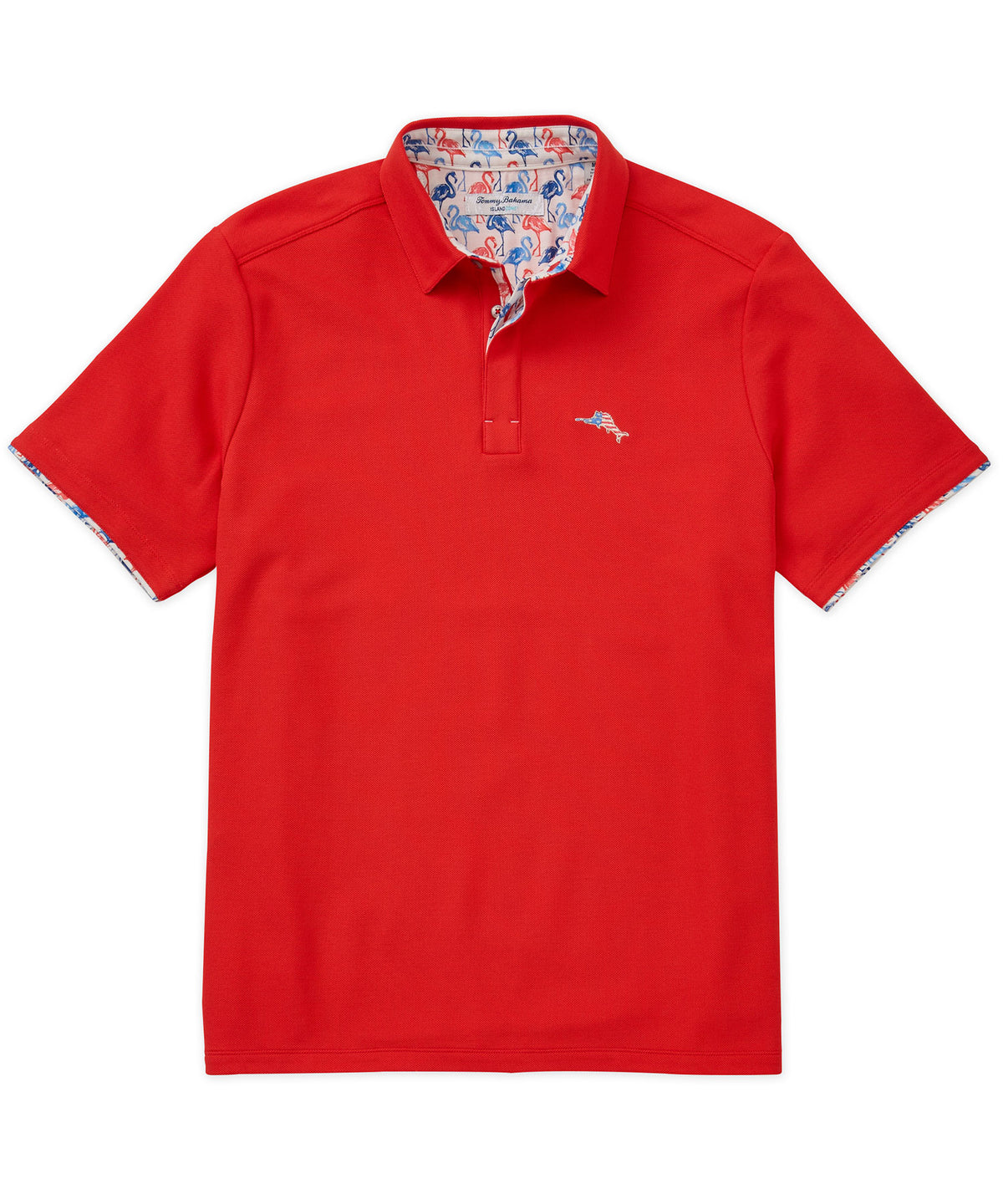 Tommy Bahama Short Sleeve Flamingo Mingle Polo Knit Shirt, Men's Big & Tall