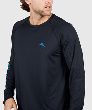 Tommy Bahama Long Sleeve Chill Time Surf Crew Neck T-Shirt