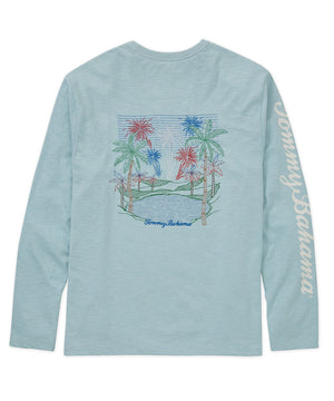 Tommy Bahama Long Sleeve 'Red, White & Boom' Lux T-Shirt