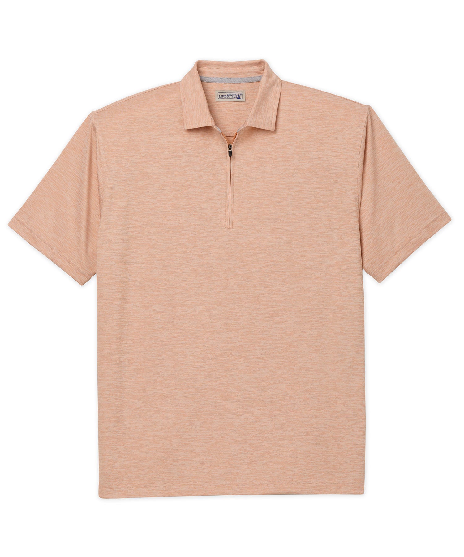 Westport Lifestyle Short Sleeve Performance Zip Polo Knit Shirt